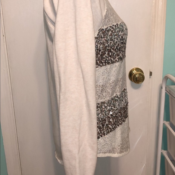 Express Sequin Sweater Size M - Picture 4 of 10